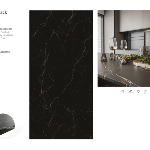 Rafal Black – Sintered Stone Panel