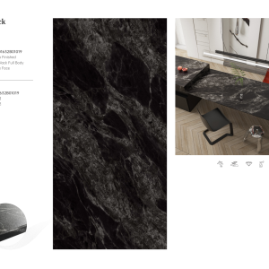 Sky Black – Galaxy Black Sintered Stone Panel