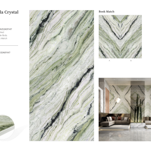 Shangrila Crystal – Emerald Jade Sintered Stone Panel
