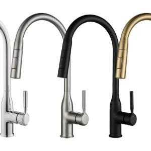 M3338 – Stainless Kitchen Faucet with Swivel Spout